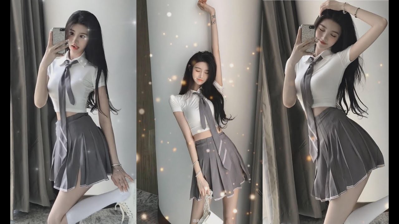 抖音 合辑这套JK看得我无法自拔  抖音短视频top10 | 美女小姐姐搞笑热门2020-1.jpg